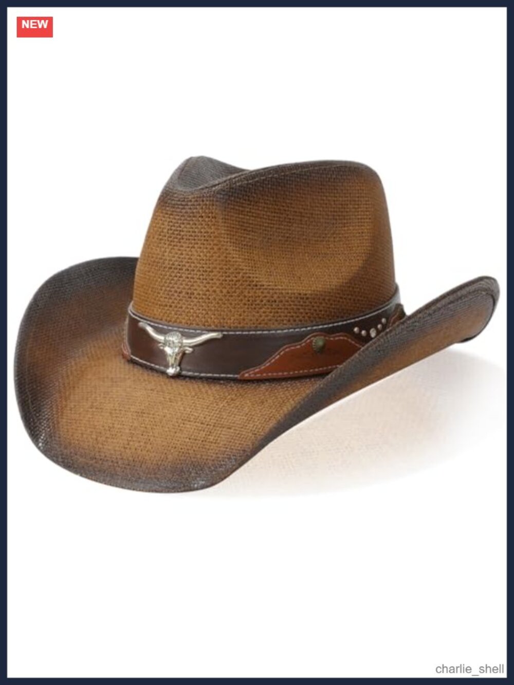 Straw Cowboy Hat Wide Brim Shapeable Western Hat for Women Men